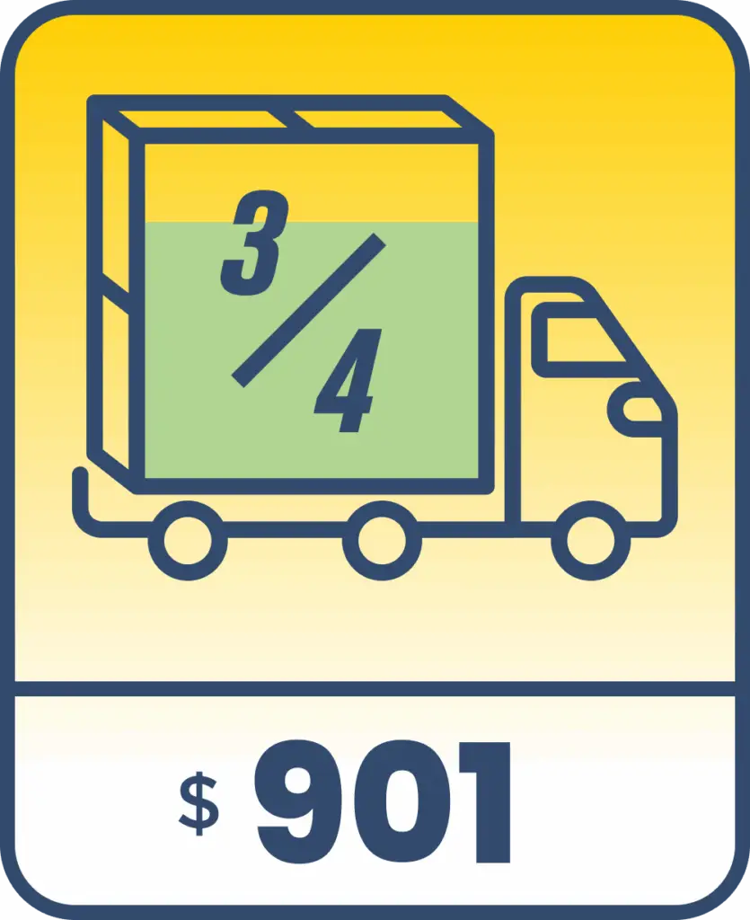 3/4 load truck