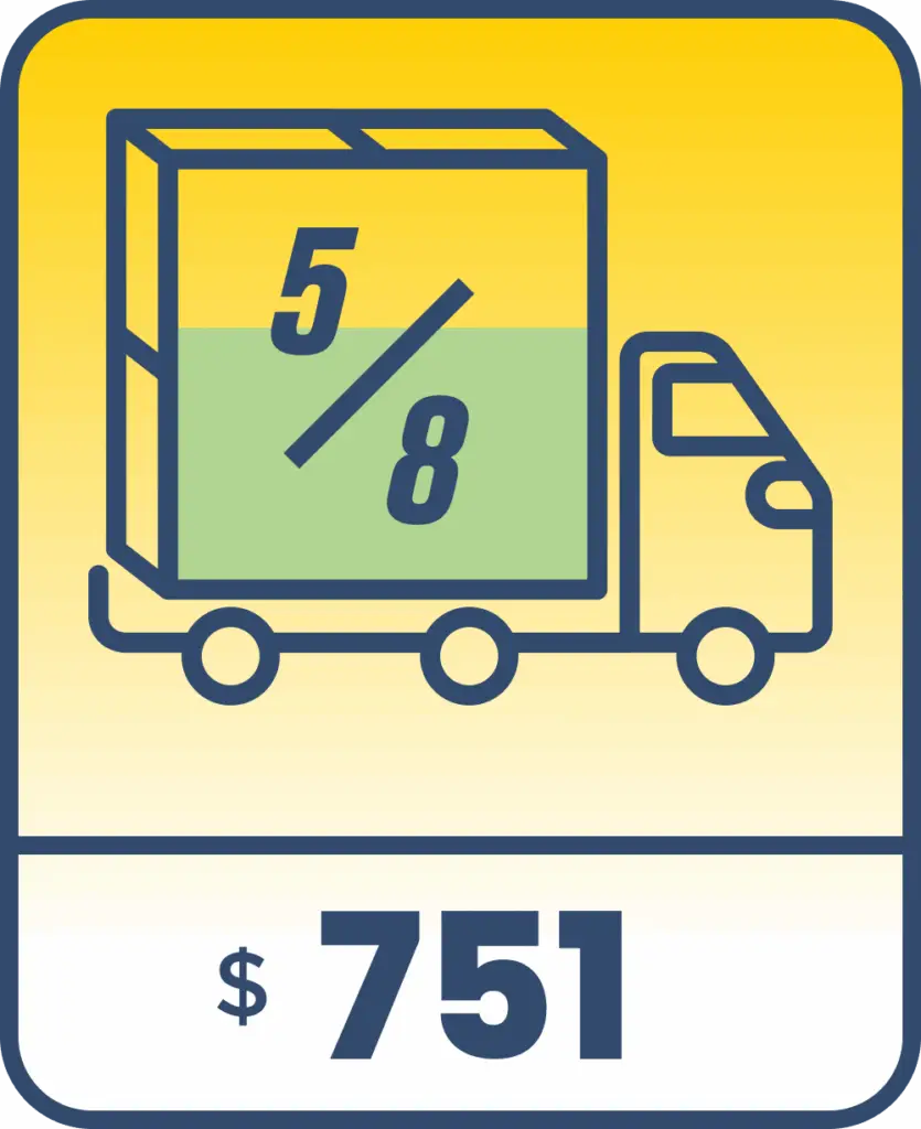 5/8 load truck